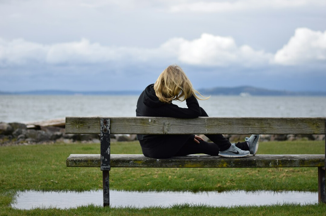 person reflecting alone